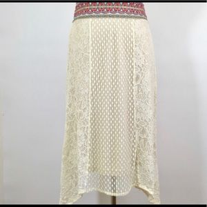 Flying Tomator white lace skirt